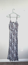 Naif Paisley Print Maxi Dress M Boho Festival Sleeveless Adjustable Straps