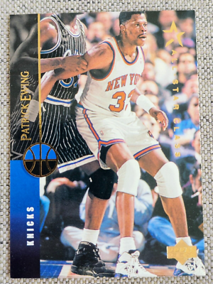 PATRICK EWING 1994-95 UPPER DECK BASKETBALL CARD #119 NEW YORK 
