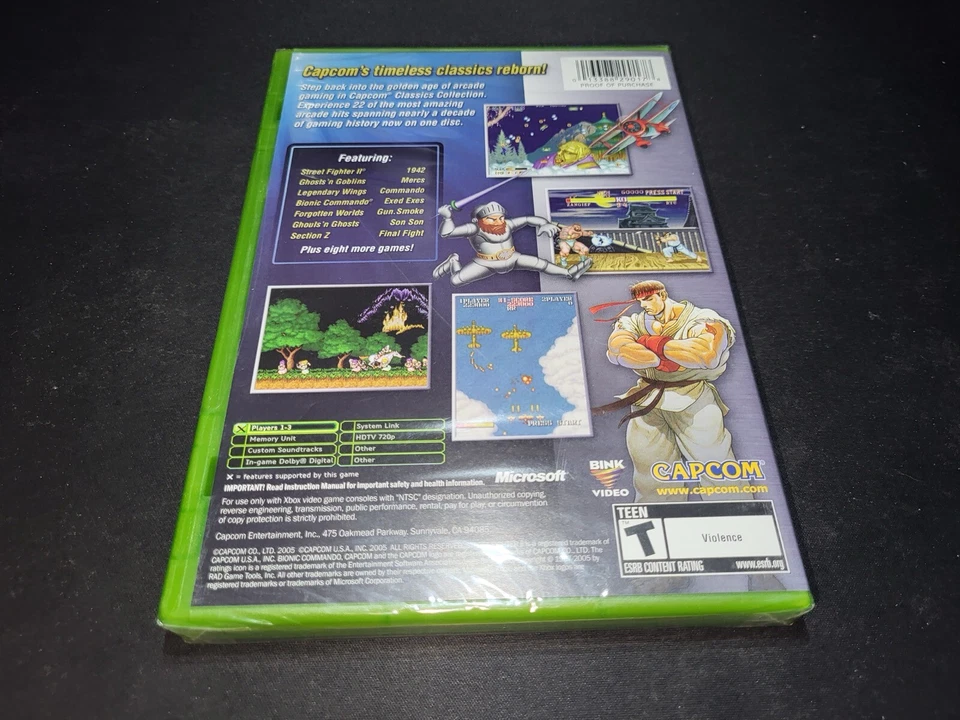 Capcom Classics Collection 1 Original Microsoft Xbox BRAND NEW SEALED! - Image 2 of 4