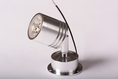 Strahler LED Aluminium 30° Warmweiß 3x1w 3w 220v Punkt Licht Einstellbar D7D4