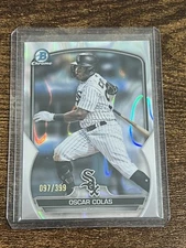 2023 Bowman Chrome Oscar Colas Lava Refractor /399 White Sox