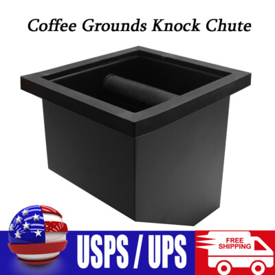 Koffie Gemalen Knock Box Chute Roestvrij Staal Ingebouwd Desktop Bodemloze Kloppen Slak Emmer Voor Thuis Koffie Gemalen Knock Box Chute Roestvrij Staal Ingebouwd Desktop Bodemloze Kloppen Slak Emmer Voor Thuis