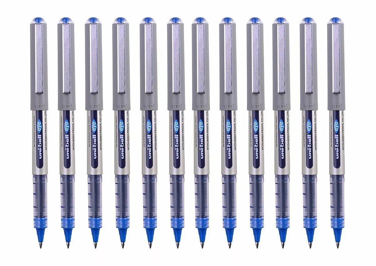 12 PEN UNIBALL Eye Fine UB-157 Roller Ball PEN MITSUBISHI JAPAN BLUE INK