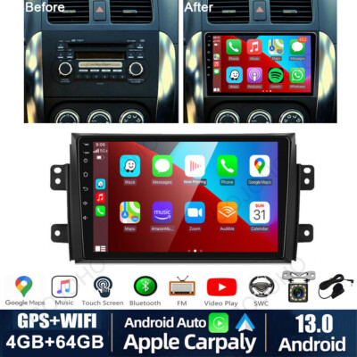 64GB For Suzuki SX4 2006-2012 Android 13 Car Stereo Radio GPS Navi WIFI Carplay