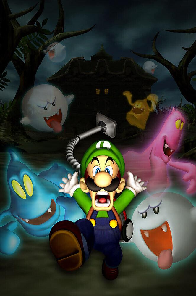 Luigi's Mansion Dark Moon GameCube 3DS 2 3 Premium POSTER MADE IN USA -  MAR015