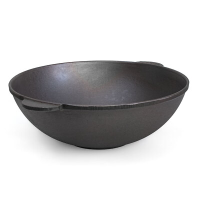 Gusseisen tatarischer Kazan Wok 4L Brizoll ohne Deckel Topf universell