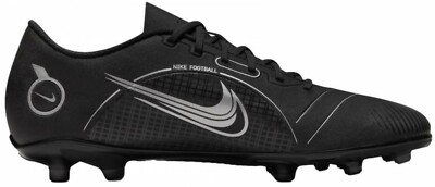 Size 6 - Nike Mercurial Vapor 14 Club MG Black Metallic Silver for