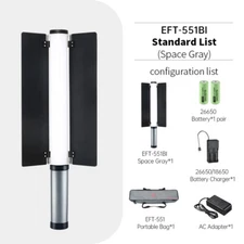 JINBEI EFT-361RGB EFT-551Bi RGB LED Video Light Handheld Tube Light Full Colors