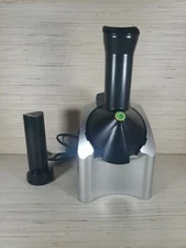 Yonanas Deluxe Ice Cream Frozen Yogurt Treat Maker Black Silver Dole Model 901