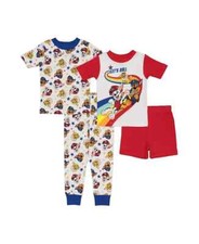 PAW PATROL Toddler Boys 4 Piece Cotton Pajama Set Multicolor Size 2T