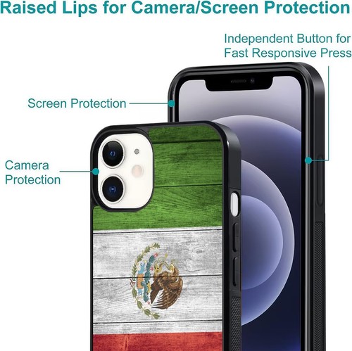 mexico flag For iPhone SE XS XR Max 5 6 7 8 Plus Anti scratch Cover - Picture 8 of 25
