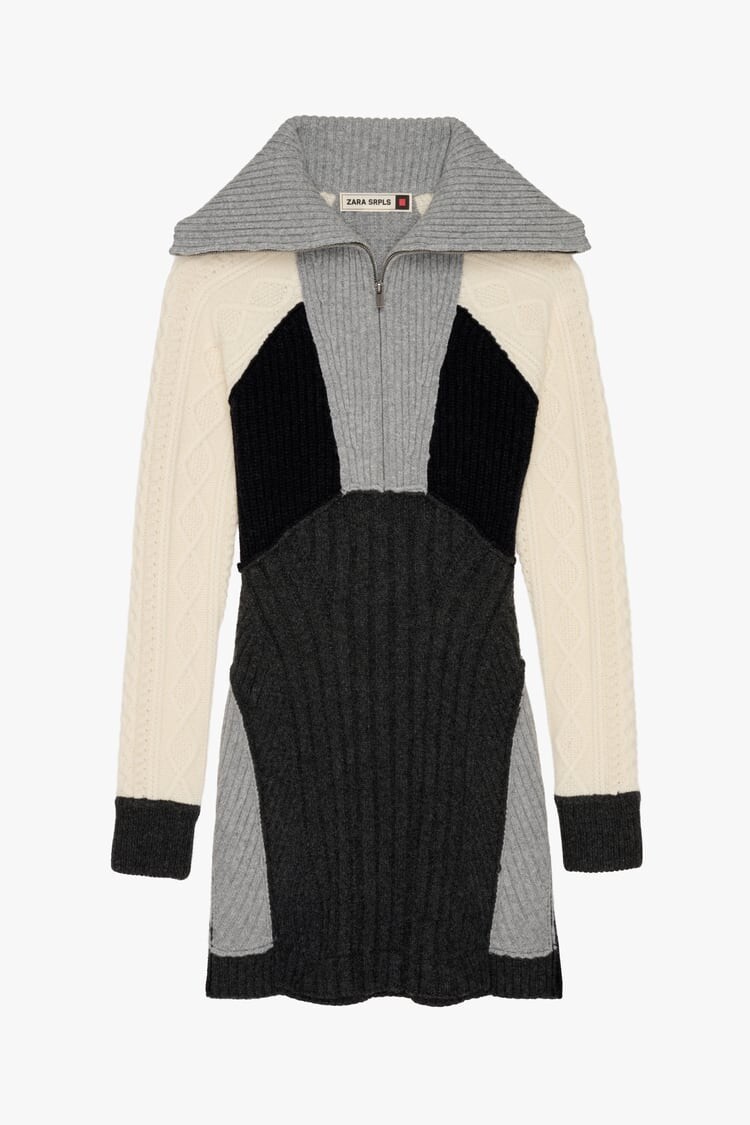 Zara Srpls  09 Grey Wool Dress, Size L- BNWT, RRP £149. image 6