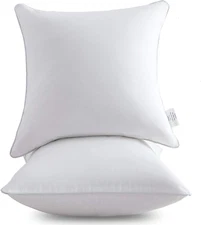 Oubonun 18"X18" Pillow Inserts (Set of 2) - Throw Pillow Inserts with 100% Cotto