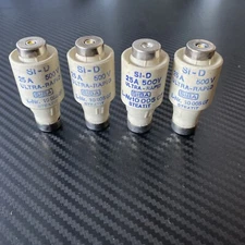 SIBA Si-D "ULTRA RAPID"  25A 500V Ceramic Bottle Fuse (Lot of 4)