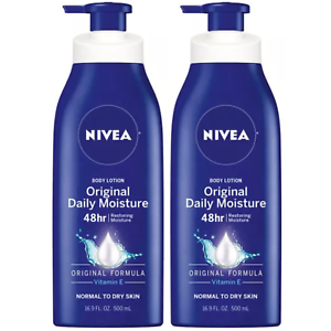  2 Packs Nivea  HAND BODY Lotion Original Daily Moisture 