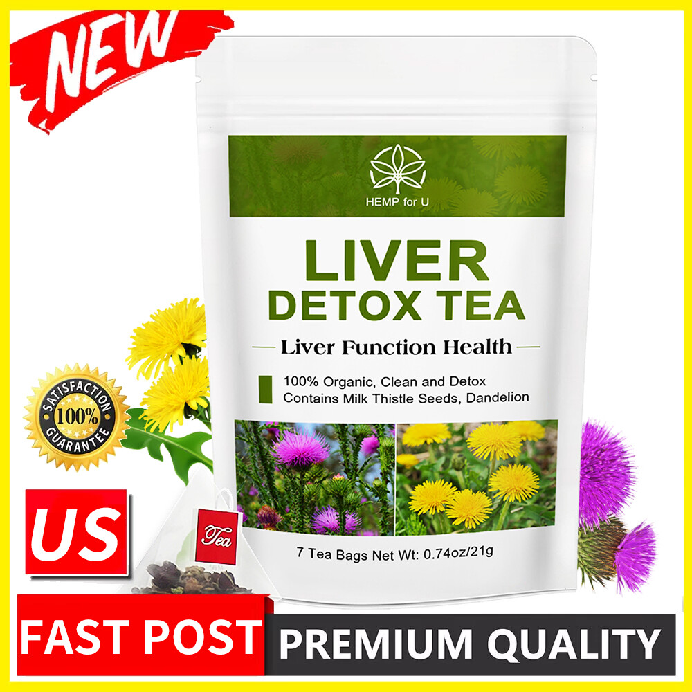 42 Tea Bags Liver Detox  Natural Herbal Tea,Support Detox&Cleanse,Improve Immune