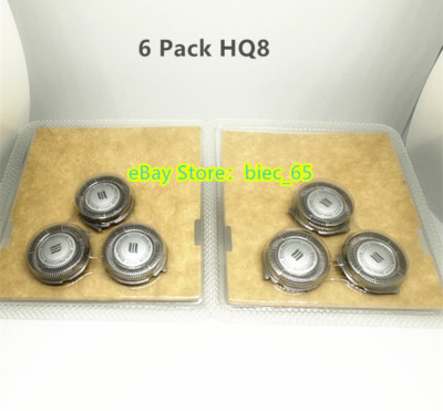 HQ8 Replacement Heads for Philips Norelco Aquatec Shaver Razor Blades [6 Pack]