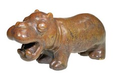 Laurids Hjorth Brown Hippo Art Figurine 540 Denmark Hippopotamus