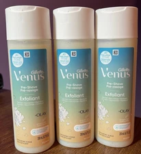 GILLETTE VENUS PRE-SHAVE EXFOLIANT + OLAY 6.7 OZ SET OF 3