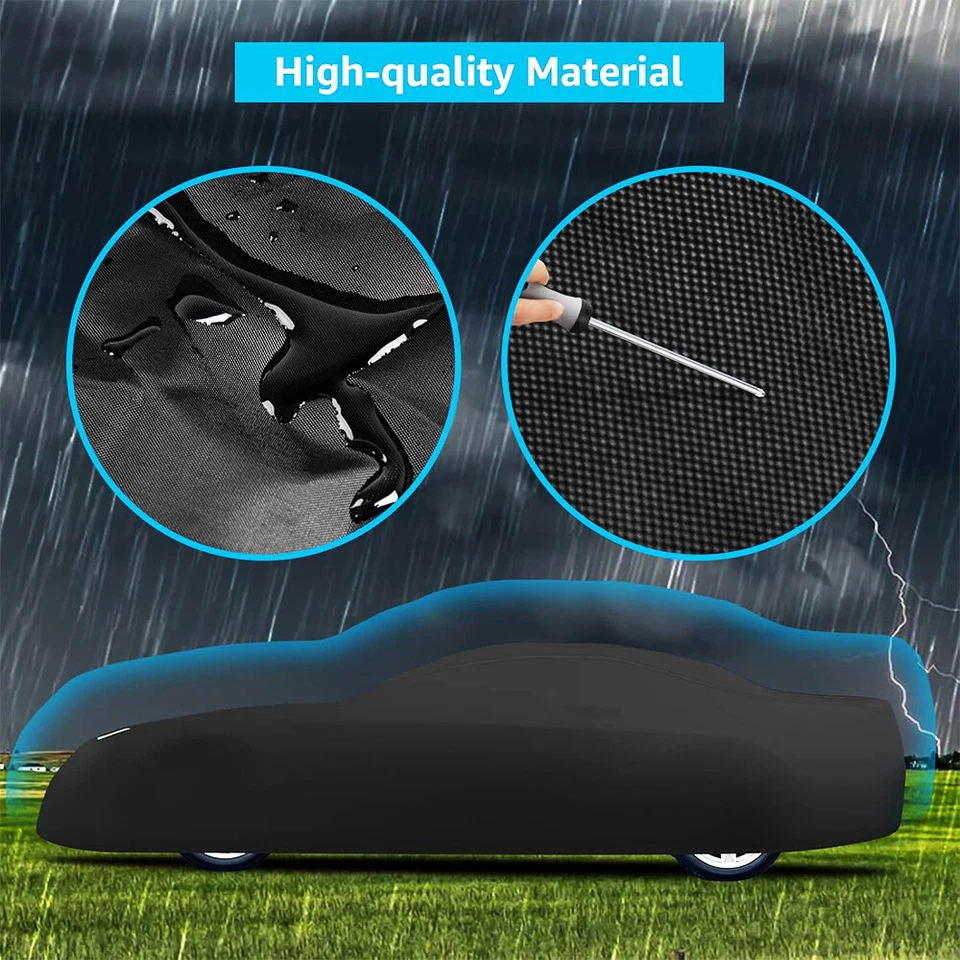 Car Cover Waterproof Outdoor Rain Protection Custom For Maserati 430i 1989 1990 - Image 3 of 4