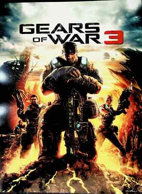 Gears of War 3 Poster Print 11.5x16 Marcus Fenix Dominic Santiago