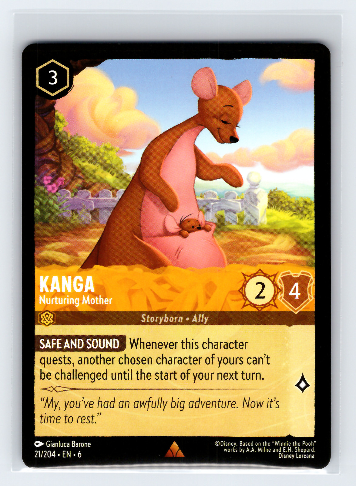 Kanga - Nurturing Mother | Disney Lorcana Azurite Sea | 21/204 | NM | Rare