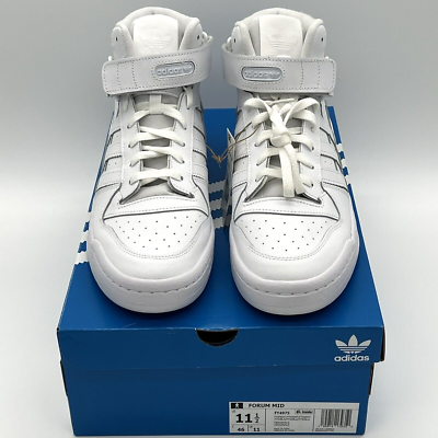 Adidas Men's Originals Forum Mid Sneakers High Top Shoes White New - Size 11.5 | eBay