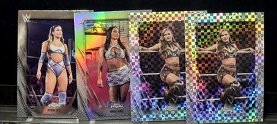 2026 WWE Topps Chrome - Kendal Grey, Fallon Henley And Kiana James 4 Card Lot.
