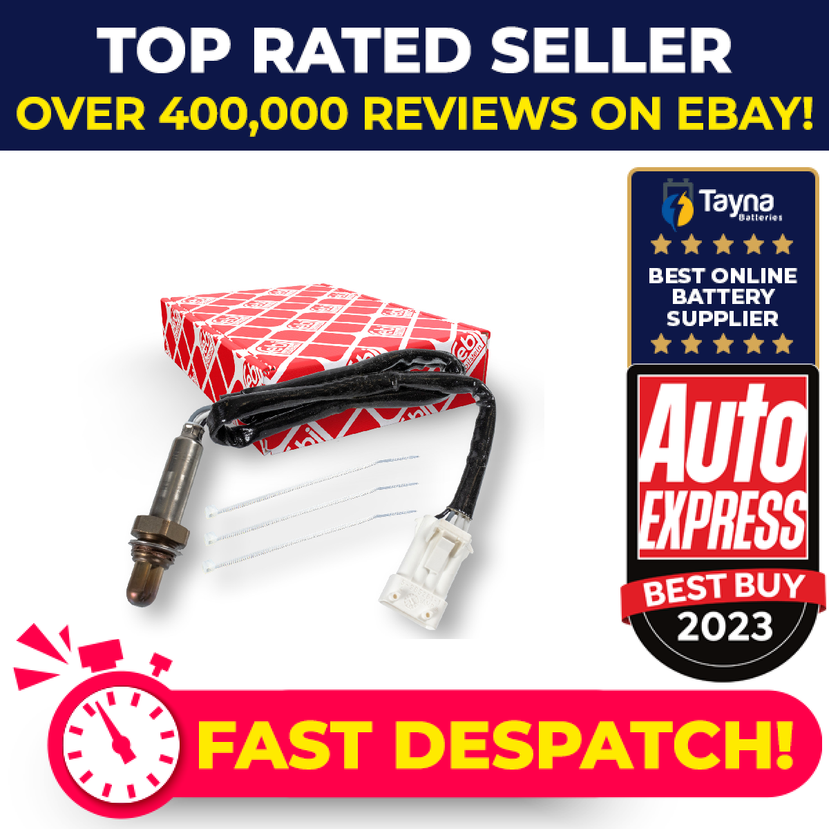 Lambda Sensor fits VOLVO 850 Post Cat 2.0 2.3 2.4 93 to 97 B5204FT Oxygen Febi