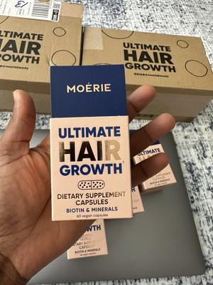 Moerie Ultimate Hair Growth Dietary 60 Capsules Biotin & Minerals Exp 5/26