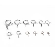 285PCS/Kit Stainless Steel Double Wire Fuel Line Hose Tube Clamp Spring Clips