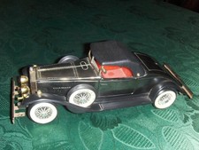 Oldtimer Cabrio 2-Sitzer Schwarz Blech/Plastik Spielzeug Deko Vintage
