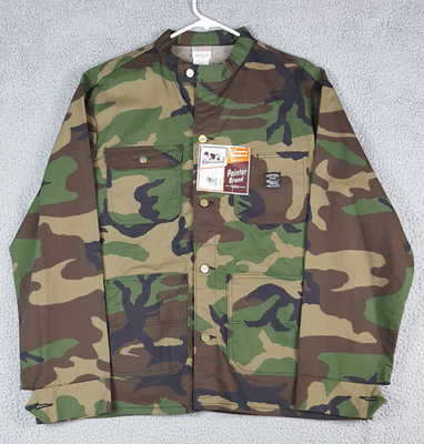 #ad Vintage Pointer Brand Camo Chore Coat Size L Canvas Jacket Workwear LC King 90s $65.00