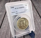 1948 Franklin Half Dollar PCGS MS64FBL Silver 50C Uncirculated ~ Full Bell Lines