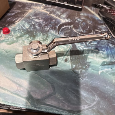 #ad 3 Way High Pressure Hydraulic Carbon Steel Ball Valve 3 8quot; NPT FREE SHIP $22.99