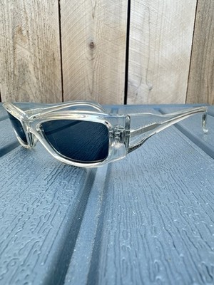 Spy + Optic Cristal Sunglasses Windows In Your Head Clear Frame Gray Lens ITALY