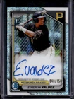 2024 Bowman Esmerlyn Valdez Chrome Auto Choice 1st Prospect #/150 Pirates
