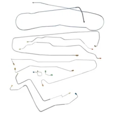 Brake Line Kit Complete Short Bed Power Disc 1972 K10 K15 K1500 OE Steel 10pc