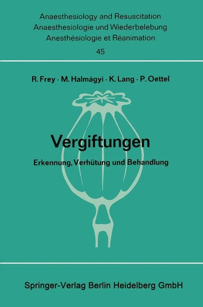 Rudolf Frey (U. A.) | Vergiftungen | Taschenbuch | Deutsch | Xx | Springer-image