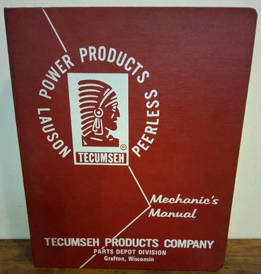 #ad #ad Tecumseh Lauson Power Products Mechanic#x27;s Manual 1970s Hardcover Binder $30.00