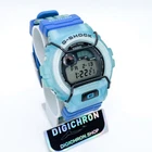 Casio 1997 G-Shock DW-6900S-2V Clear Blue Import 48mm Vintage Watch