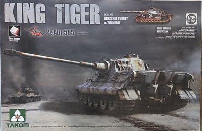 Takom 1/35 King Tiger Sd. Kfz.182, Henschel Turret,  Zimmerit,  Full Interior