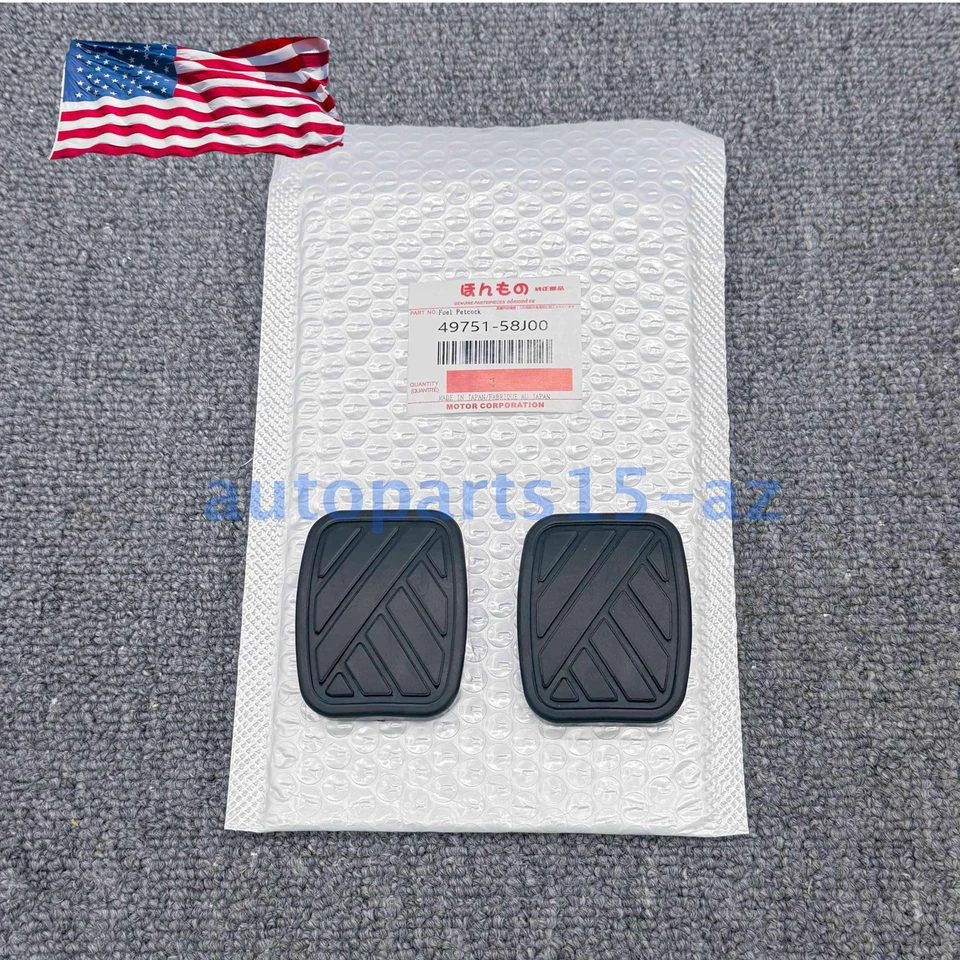 2x Brake Clutch Pedal Pad Covers for Suzuki Swift Samurai Sidekick Geo Metro Foto 3 de 4