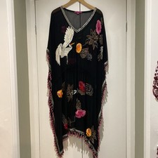 Vintage Matthew Williamson Embroidered Kaftan Dress - Size 14