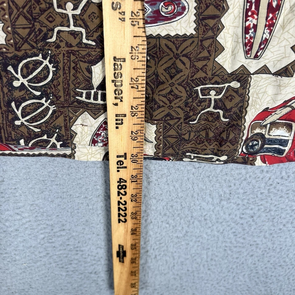 Camisa azul líquido vintage para hombre extra grande multicolor coches de surf hawaianos Foto 4 de 4