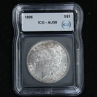 1896 Morgan Silver Dollar Almost Uncirculated AU58 Philadelphia Mint $1