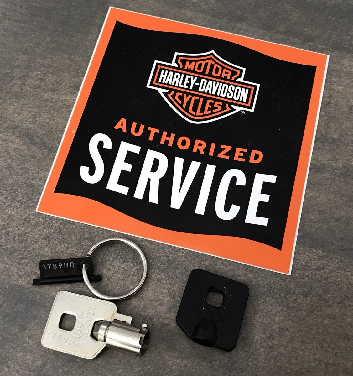 Yu♡ Harley Davidson Genuine Ignition Key Set OEM NOS 71452-91A Code
