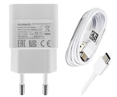 Original Ladegerät  für Huawei P20 / P20 Pro / P20 Lite USB-C Ladekabel weiß Neu