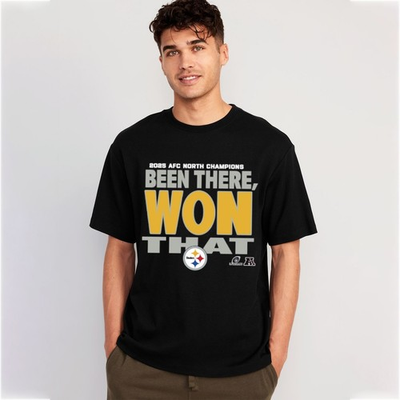 #ad Pittsburgh Steelers 2025 AFC North Champions TShirt $26.99