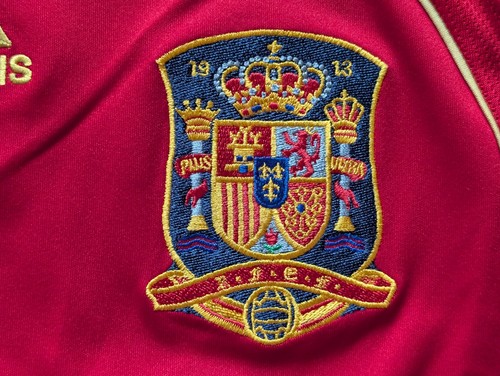 ● RARE CESC FABREGAS SPAIN EURO 2008 HOME RED SHIRT ADIDAS SIZE BOYS M ● - Picture 9 of 15